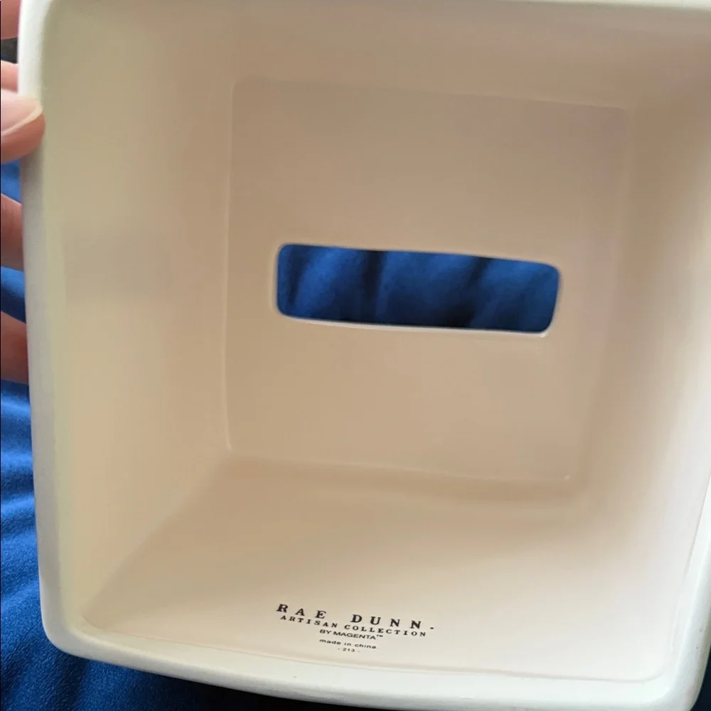 Rae Dunn Tissue Box Cover - Picture 2 of 3
